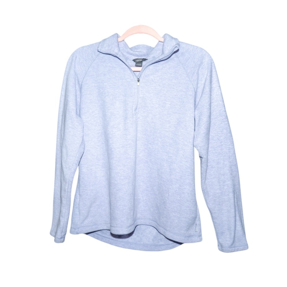 Eddie Bauer Women’s Quarter-Zip Fleece Pullover – Light Purple, Size M